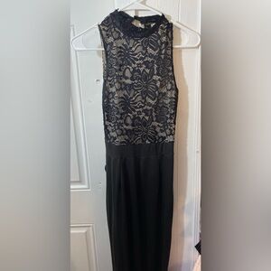 WILD DAISY BLACK JUMPSUIT